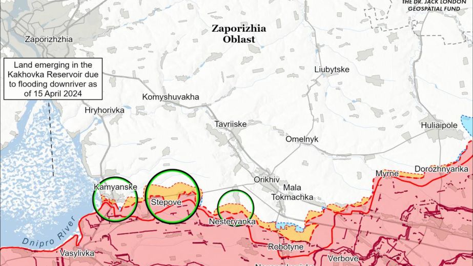 В ISW не бачать змін лінії фронту на Запоріжжі