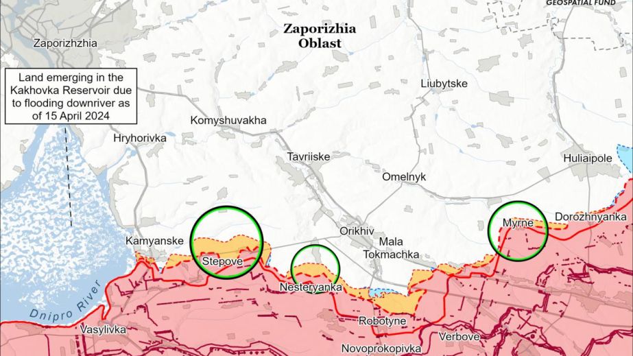 ISW спростовує просування росіян в Малинівці на Запоріжжі