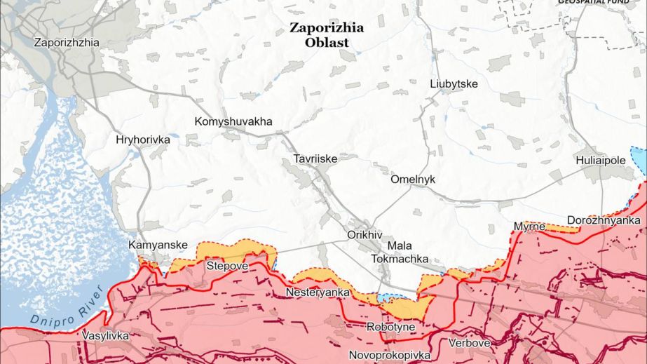 ISW фиксирует продвижение врага на Гуляйпольском направлении в Запорожской области