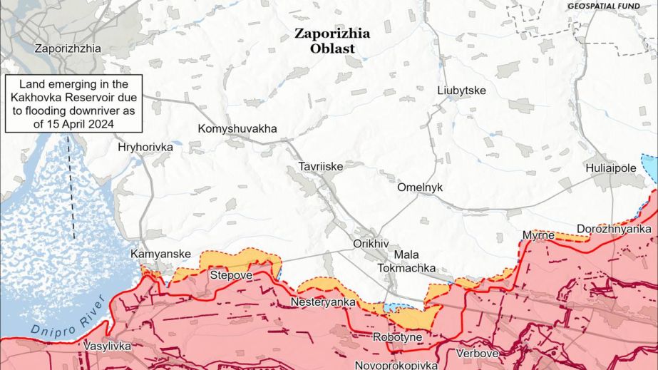 ISW спростовує заяви ворога про просування біля Малинівки на Запоріжжі