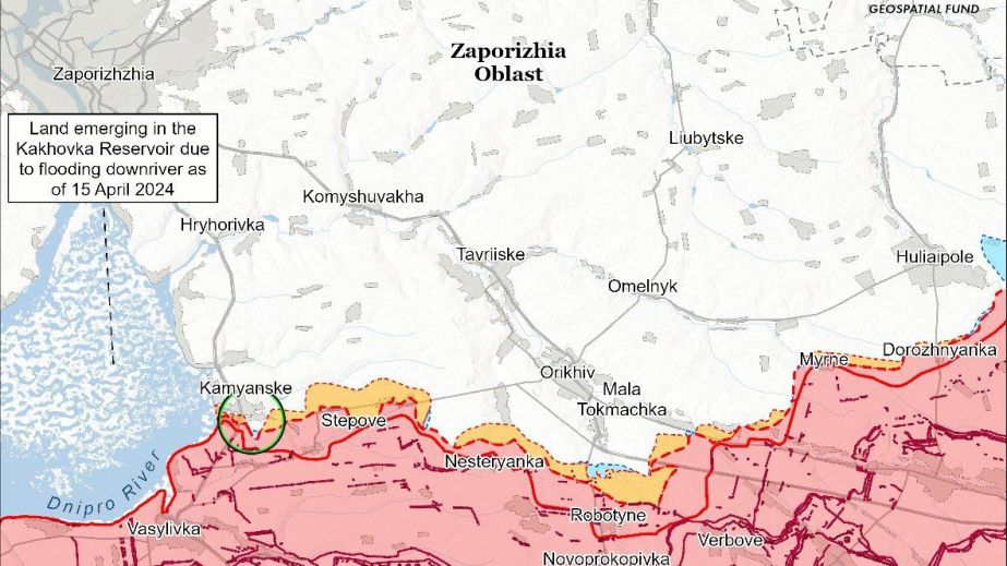 ISW не зафіксував посувань ворога на Запорізькому фронті