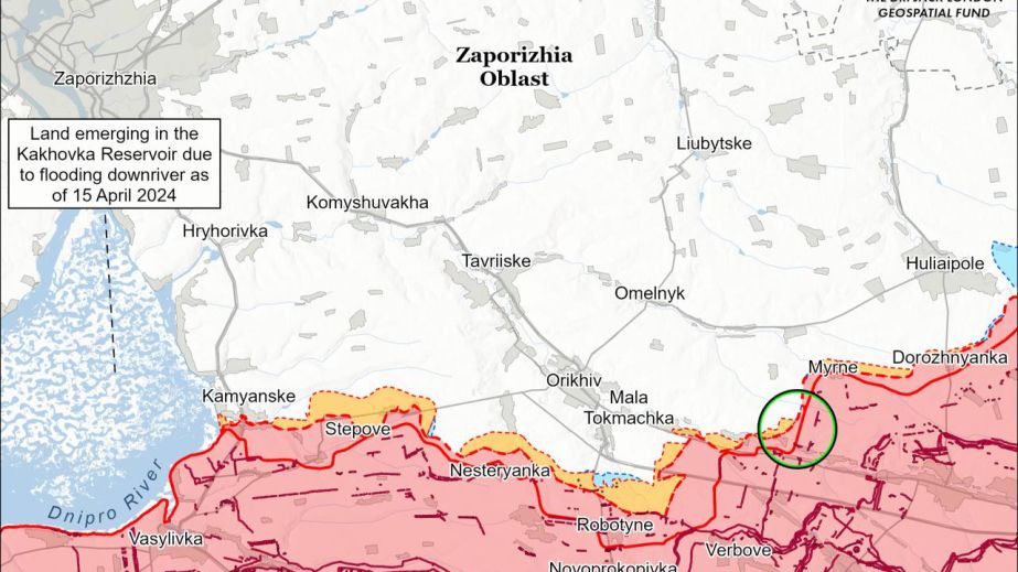 ISW спростовує заяви ворога про просування біля Малинівки на Запоріжжі