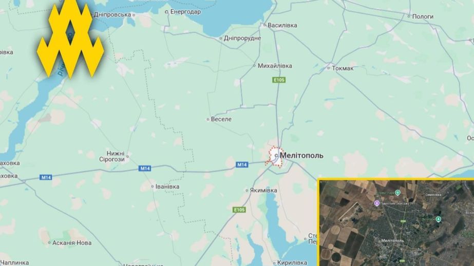 "Атеш" фиксирует накопление войск РФ и техники в Мелитополе в Запорожской области