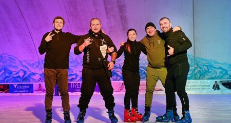 Запорожские ветераны восстанавливались благодаря активному отдыху на льду &ndash; кадры