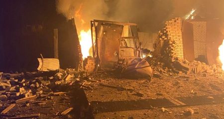 Газовые трубы, дома и автомобили пылали из-за обстрелов РФ на Запорожье