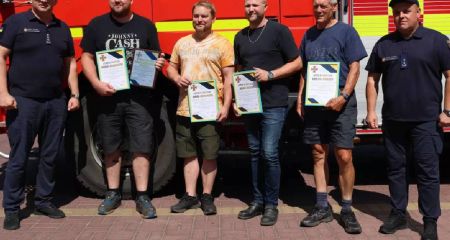 Запорожские спасатели получили партию помощи из Швеции