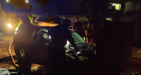 В одному з районів Запоріжжя спалахнув BMW