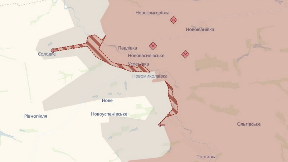 Ворог окупував Успенівку і просунувся біля ще трьох сіл на Запоріжжі, – DeepState