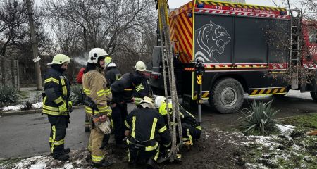 Корова впала в колодязь у Запоріжжі &ndash; кадри порятунку