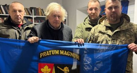 Борис Джонсон посетил украинских военных на Запорожье