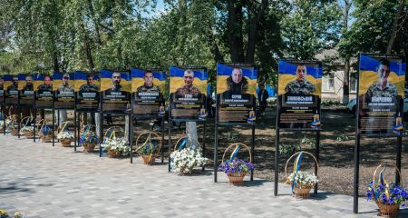 Алею пам&rsquo;яті полеглих захисників відкрили під Запоріжжям