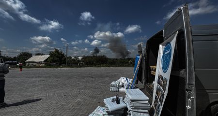 Волонтеры показали последствия обстрела прифронтовой громады на Запорожье