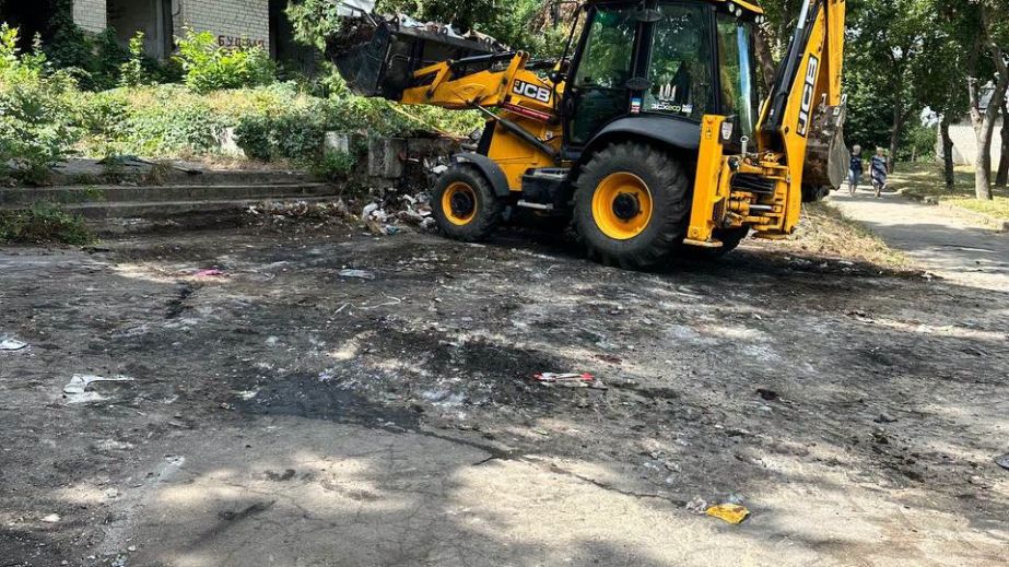 Стихийную свалку убрали в центре села на Запорожье