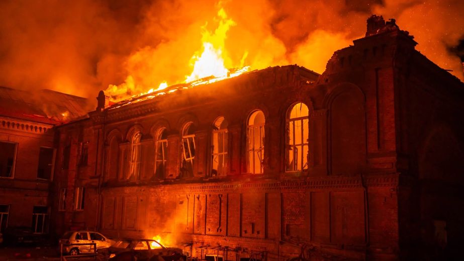 Пряме влучання дрона: яких руйнувань зазнав університет у Запоріжжі