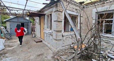 Красный Крест помог жителям атакованного Вольнянска на Запорожье