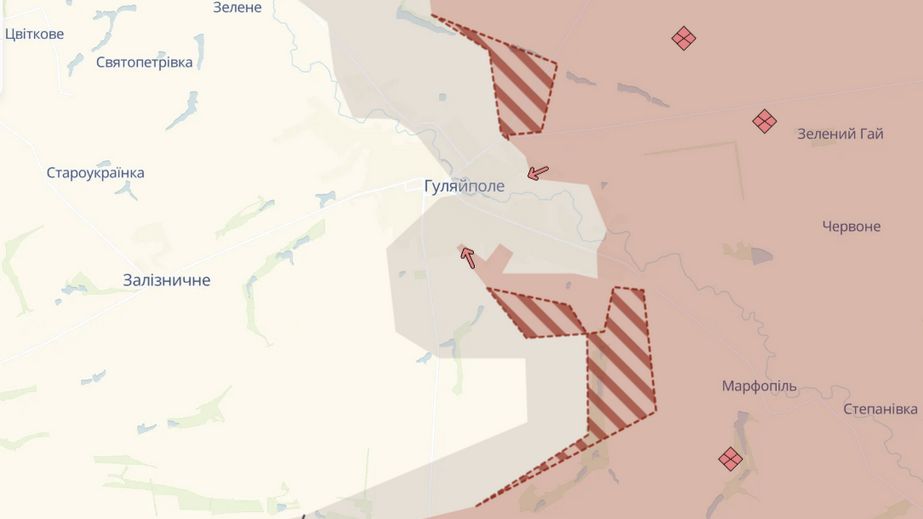 Окупанти просунулися поблизу Гуляйполя &ndash; карта DeepState