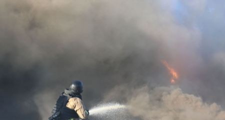 Чрезвычайники погасили пожар на Запорожье, произошедший в результате обстрела
