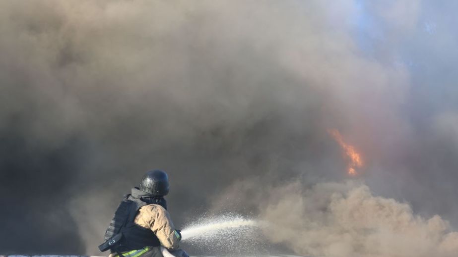 Чрезвычайники погасили пожар на Запорожье, произошедший в результате обстрела
