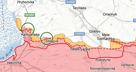 ISW считает, что оккупанты не имеют продвижений в Запорожской области