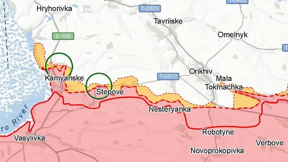 ISW считает, что оккупанты не имеют продвижений в Запорожской области