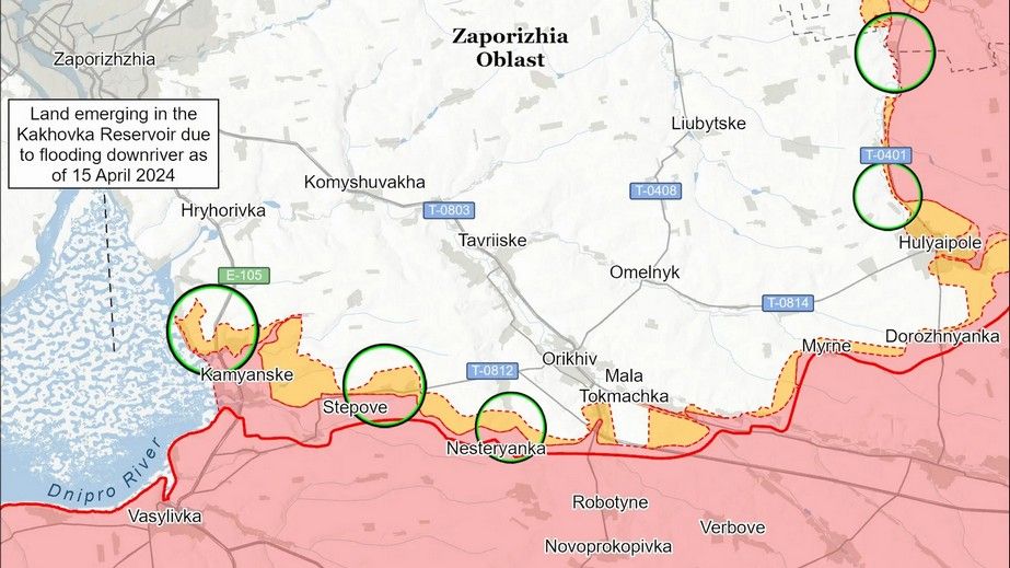 В ISW констатируют отсутствие продвижений РФ на Запорожье