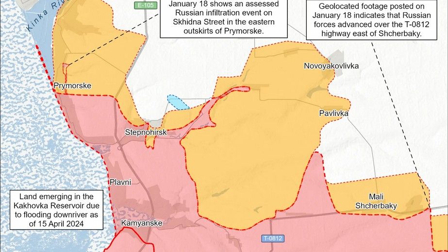 Россияне продвинулись вблизи Щербаков на Запорожье, &ndash; ISW