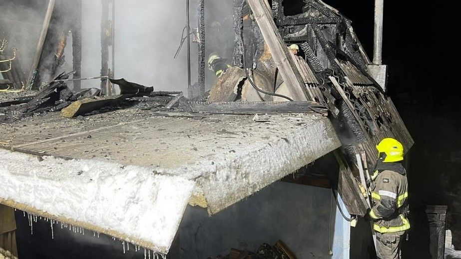 Під Запоріжжям спалахнула дача