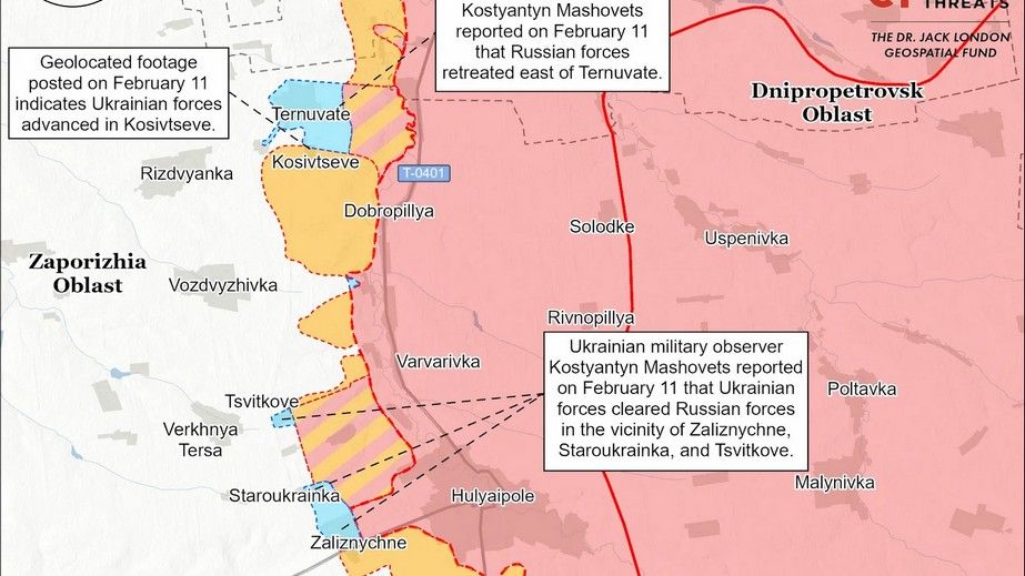 Украинские и российские войска продвинулись на Запорожье &ndash; оценка ISW