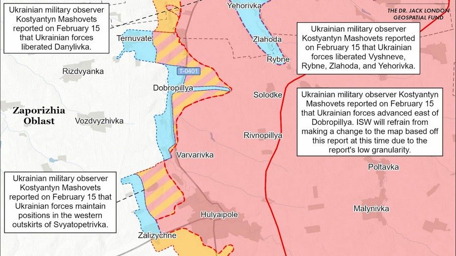 Сили оборони просунулися на Запоріжжі &ndash; оцінка ISW