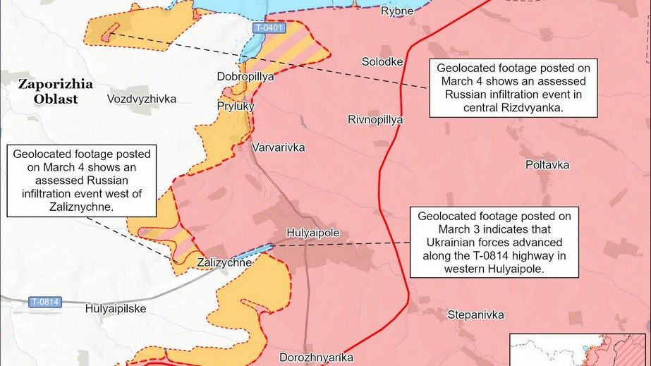 Українські війська просунулися поблизу Гуляйполя, &ndash; ISW
