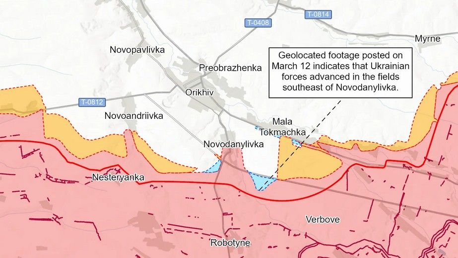 ВСУ продвинулись возле Орехова на Запорожье, &ndash; ISW