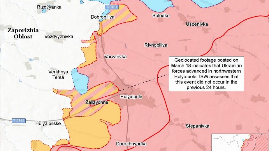 Сили оборони просунулися на Запорізькому фронті, &ndash; ISW