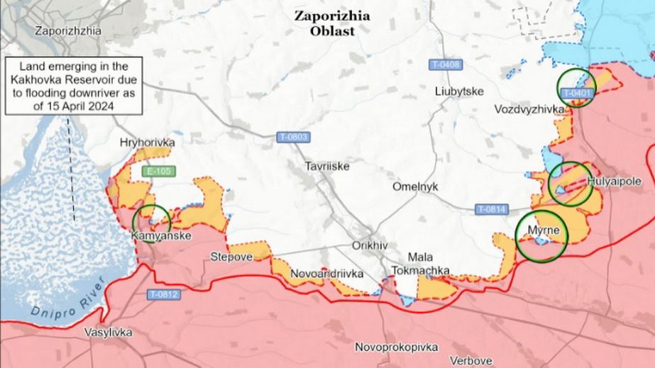 ЗСУ просунулися у трьох населених пунктах на сході Запорізької області, &ndash; ISW