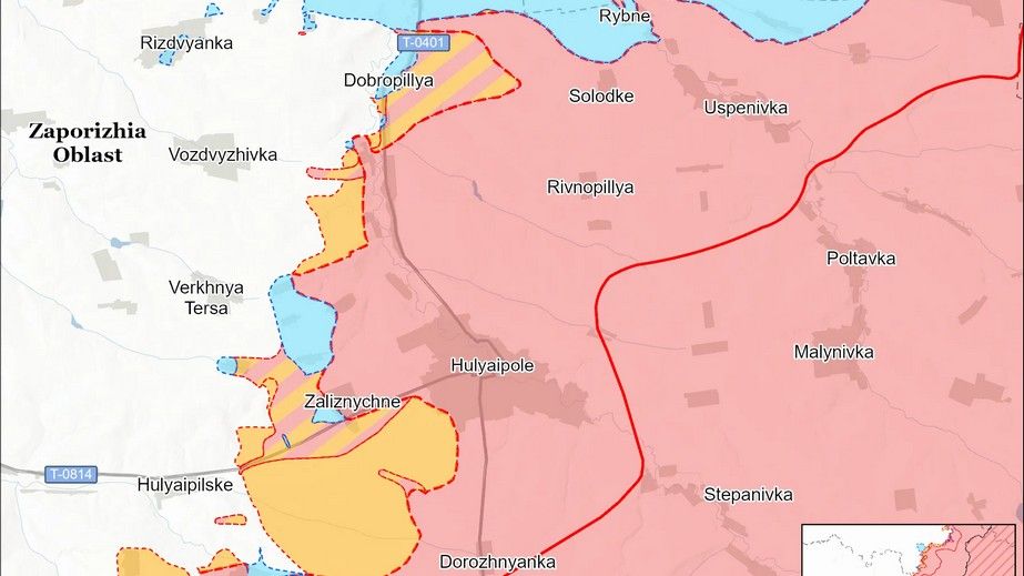 В ISW констатируют отсутствие продвижений армии РФ на Запорожье