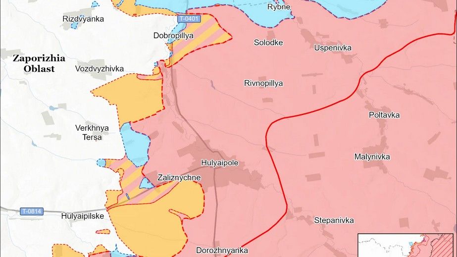 В ISW констатують відсутність просувань російських військ на Запоріжжі