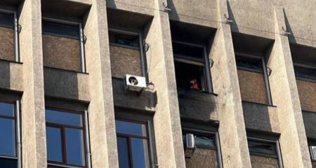 Россияне попали в здание Запорожской ОГА &ndash; произошел пожар
