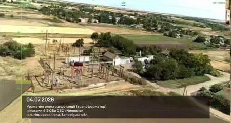 Енергооб'єкт на ТОТ Запоріжжжя уразили українські дрони &ndash; кадри