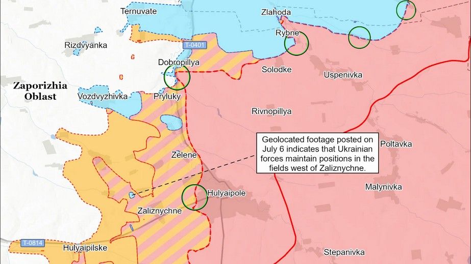 Силы обороны удерживают позиции в окрестностях Гуляйполя, – ISW