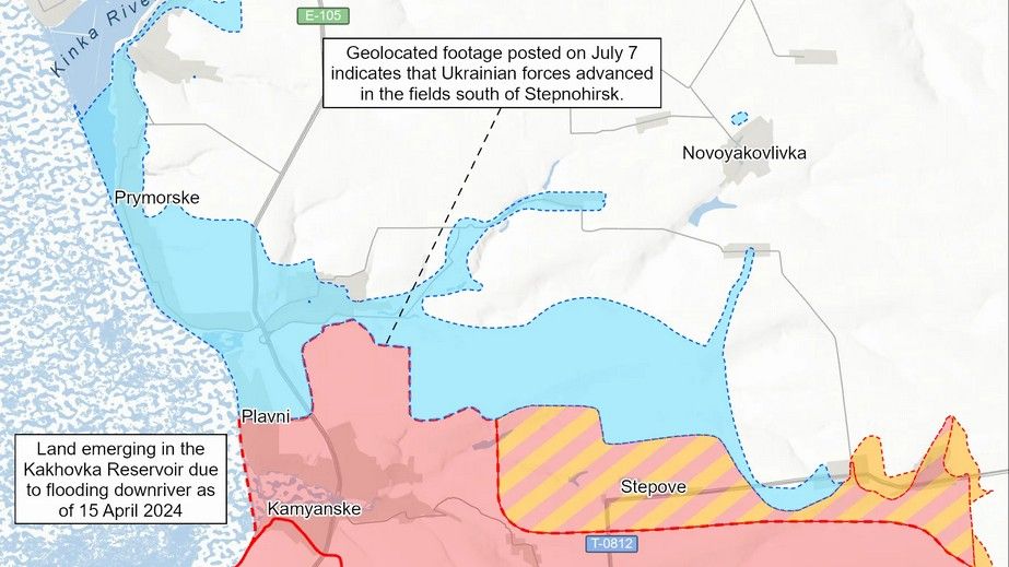 ВСУ продвинулись вблизи Степногорска на Запорожье, – ISW