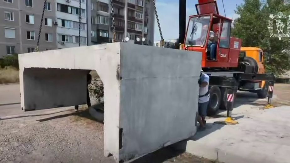В Запорожье и пригороде начали монтаж новых бетонных укрытий &ndash; локации