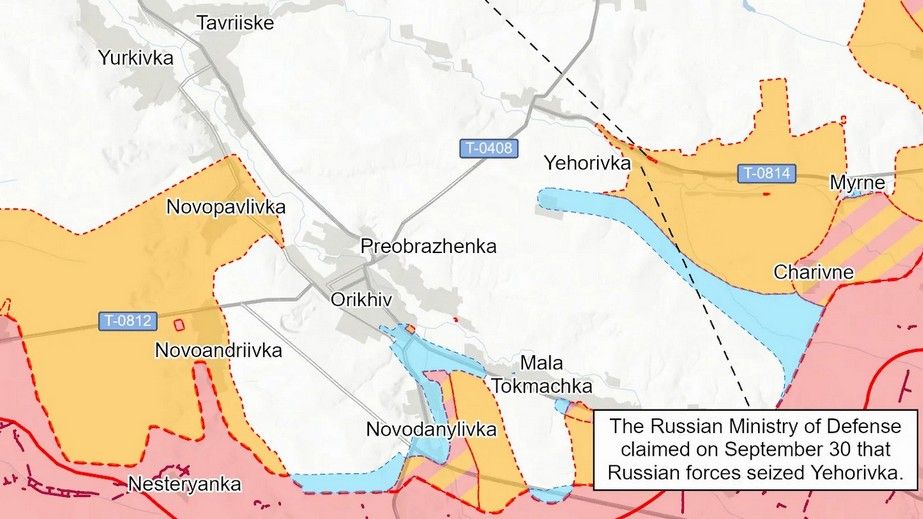 Росіяни інфільтрувалися біля Оріхова на Запоріжжі, – аналітики