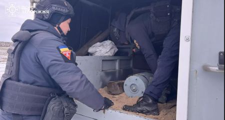 Боєприпас від реактивної системи "Ураган" знищили сапери ДСНС на Запоріжжі