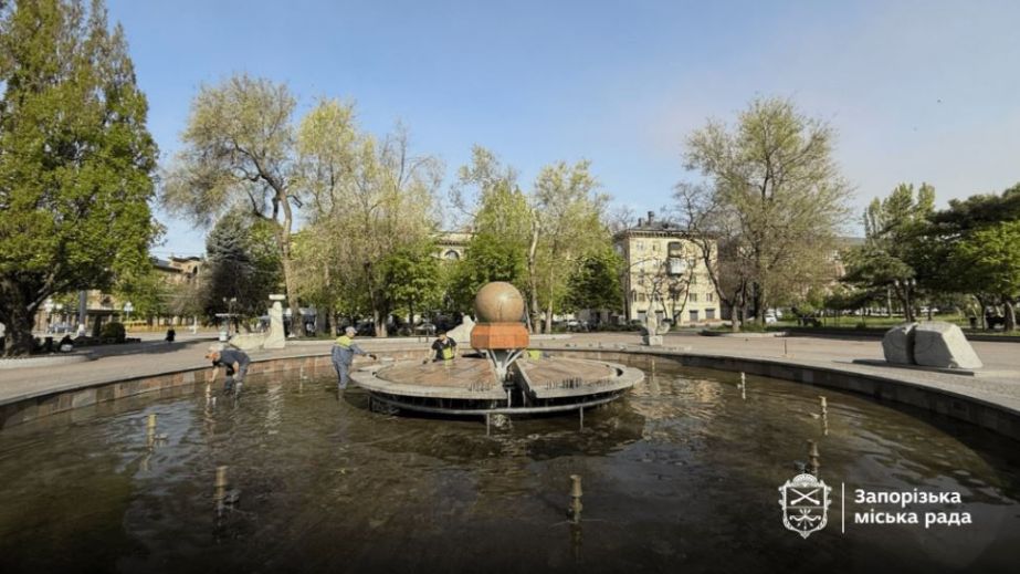 Удивит обновлением главный фонтан Запорожья