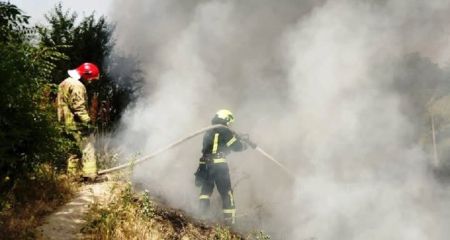 Спасатели потушили в Запорожье пожар на трех гектарах