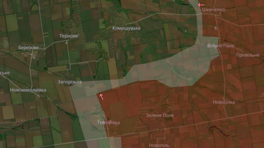 Ворог просунувся біля запорізької Темирівки, – DeepState