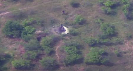 Пограничники поделились кадрами уничтожения вражеской зенитки на Запорожье