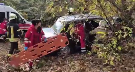 У Запоріжжі автівка влетіла в дерево – є постраждалий