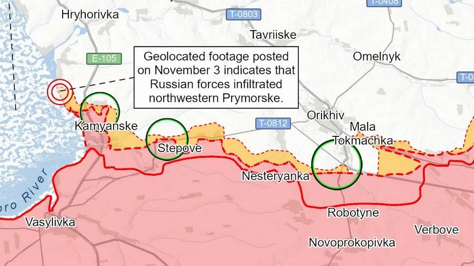 Російські війська не мають просувань на Запорізькому фронті, – ISW