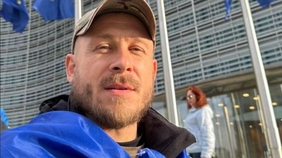 Ветеран із Запорізької області пройшов 1500 км пішки з України до Брюсселя