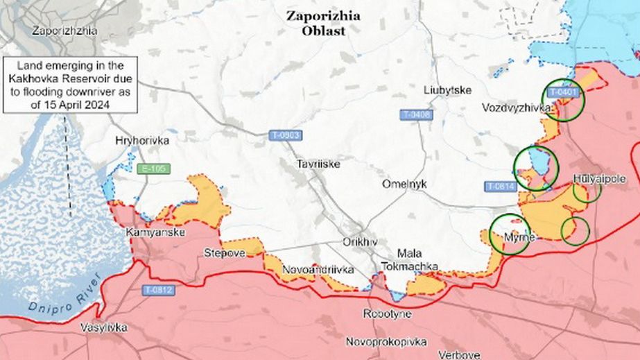 Аналитики не фиксируют изменений на Запорожском фронте за последние сутки